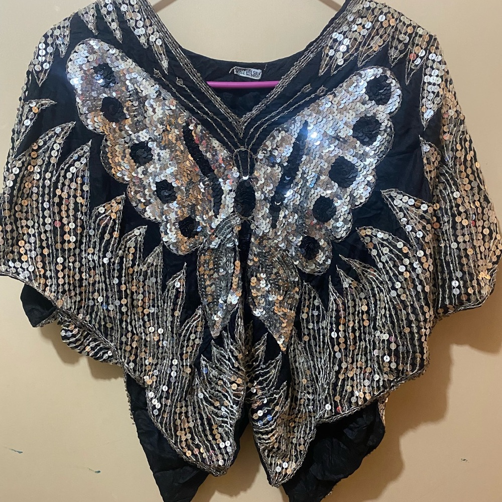 Vintage sequin top